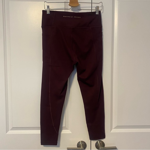 victoria secret leggings burgandy - size 12 / L - Picture 2 of 3